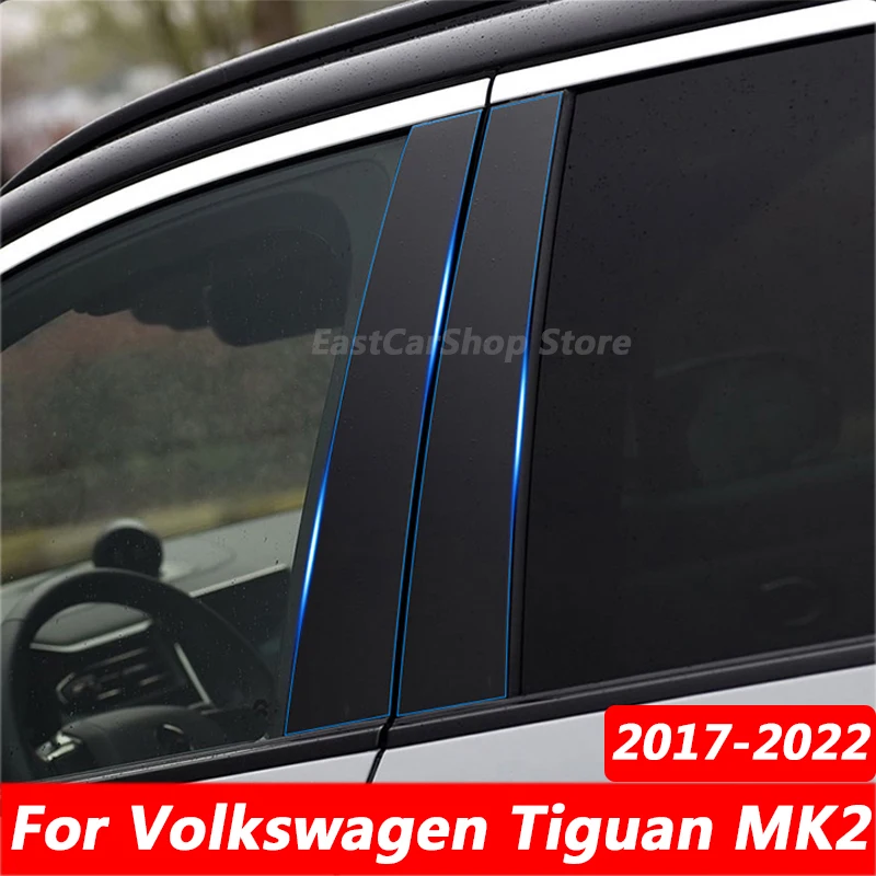 

Для Volkswagen VW Tiguan MK2 2017-2022 защитная пленка на окно автомобиля из ТПУ Защитная пленка чехол Защита среднего столба прозрачная наклейка