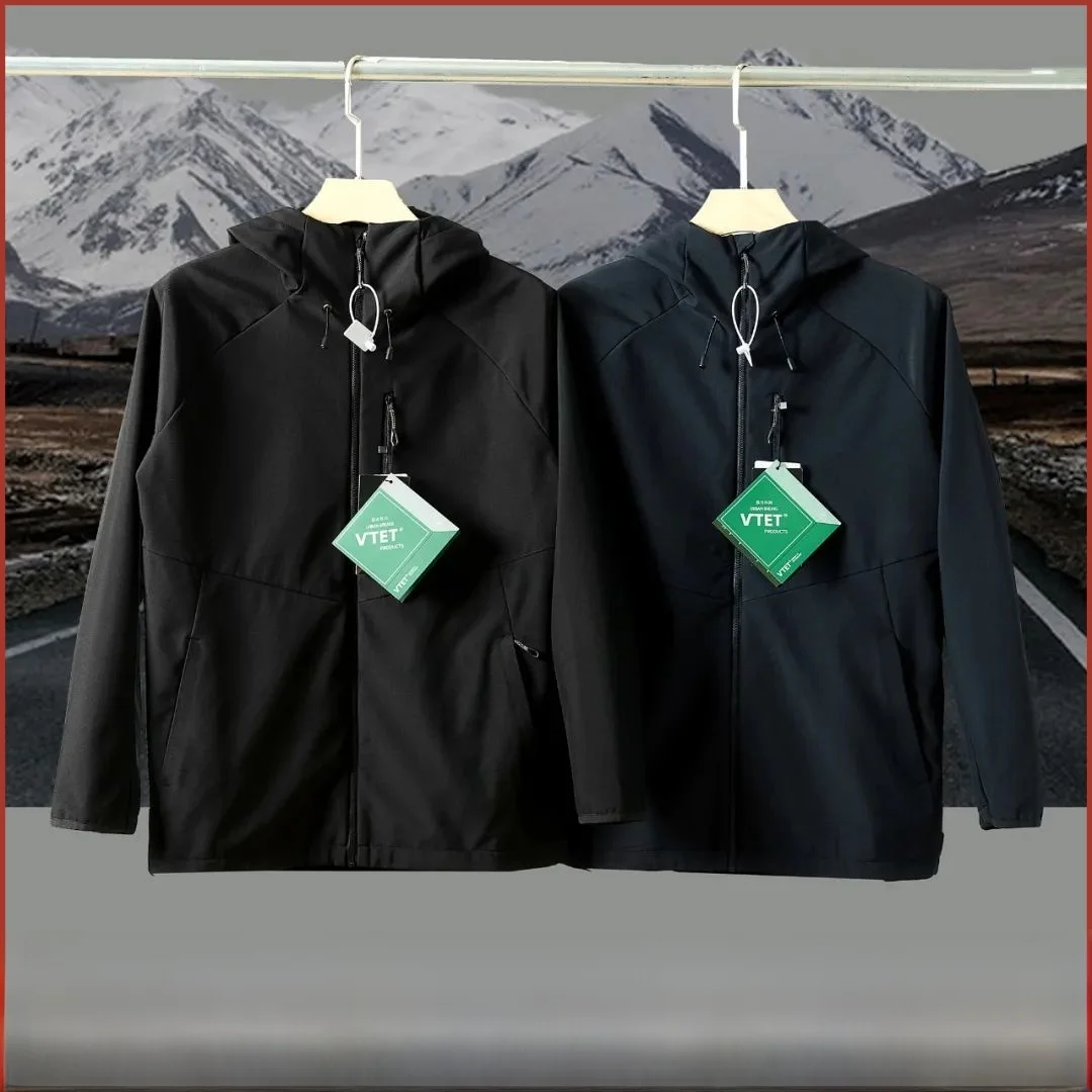 

Высококачественная уличная мужская куртка на подкладке Thiened Jaet, осенне-зимняя ветрозащитная водонепроницаемая спортивная куртка-стойка, молодежная мода