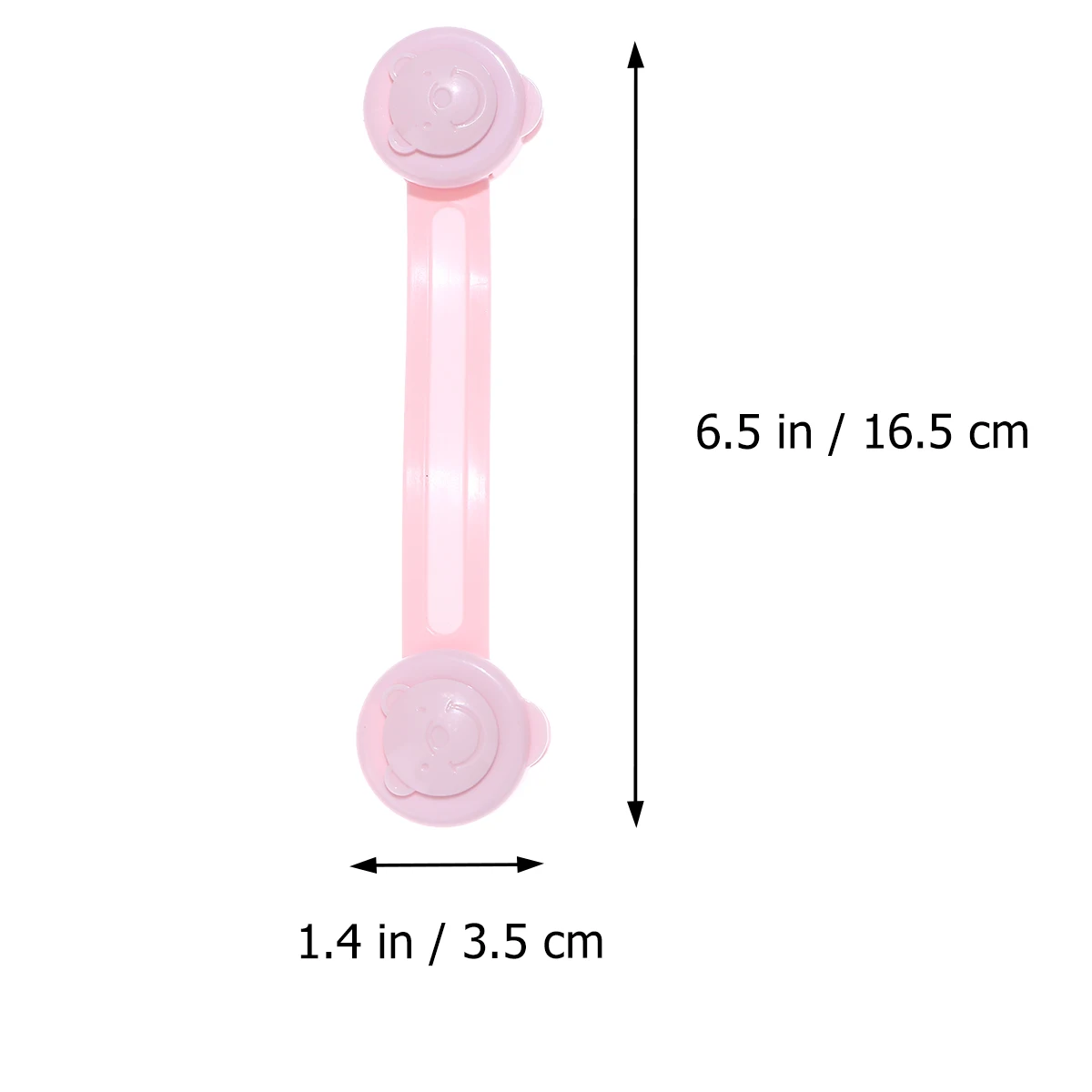 

2Pcs Child Safety Locks Premium ABS Bear Shape Efficient Cabinet Drawer Baby Proof Lock Pink Child Safety Locks