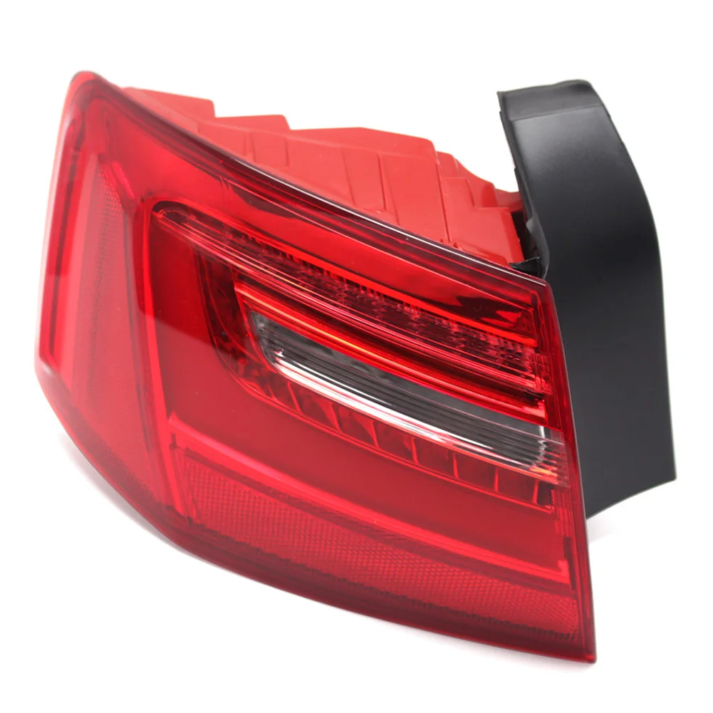 Car Tail Warning Lamp Outer Turn Signal Rear Left Brake Light For Audi A6 C7 12-18 ABS Red + Clear