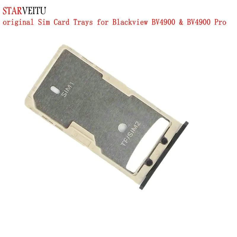 Original Sim Card Tray for Blackview, BV4900 Pro, Sim Card Slot, BV4900S, IP68 Rugged Mobile Phone, Card Holder