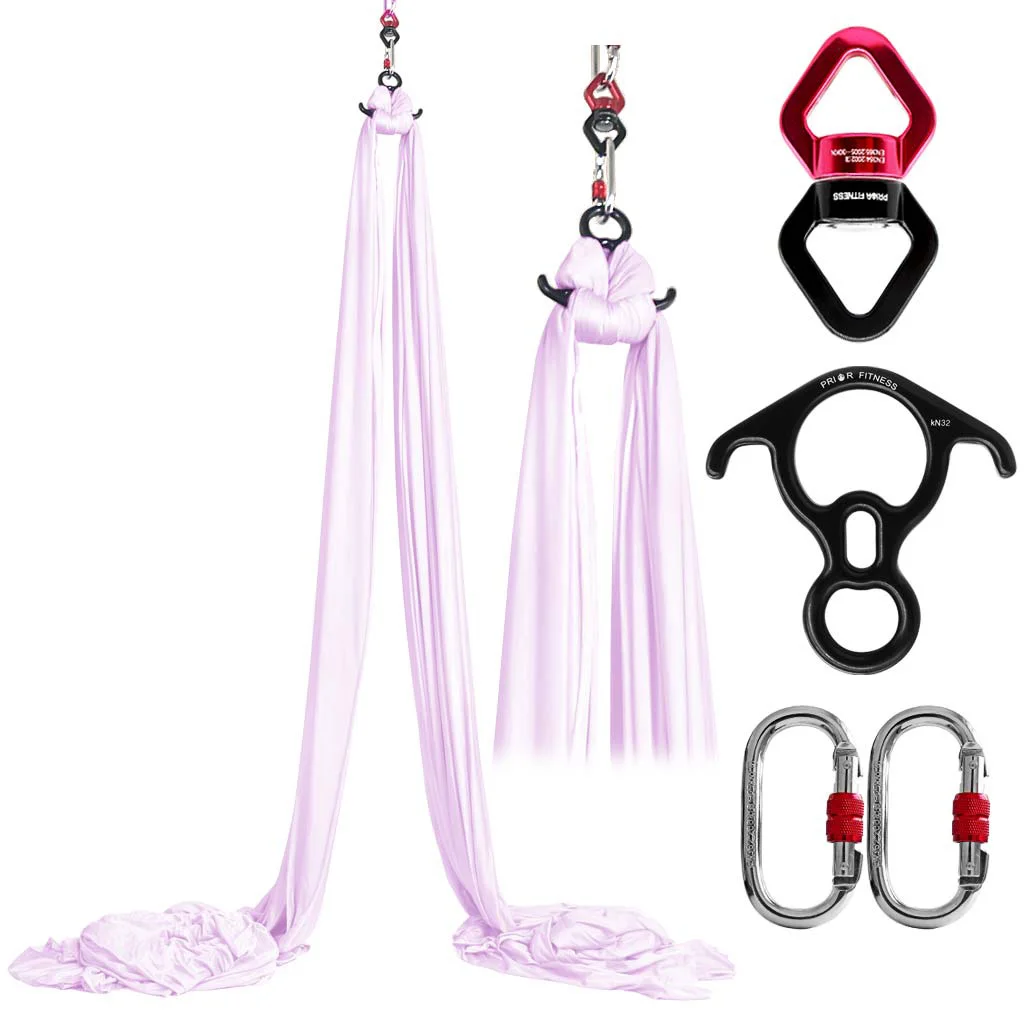 

16m Yoga Aerial Silks Full Set Yoga Fitness kit for GYM Home Outdoor Anti-Gravity Body Building Yoga Belt Silk Swing Pilates