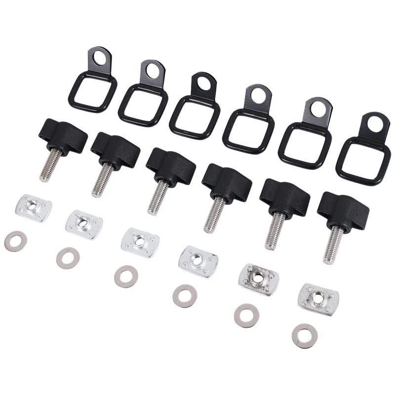 

Набор строгий быстросъемный винт с накатанной головкой и D-образными кольцами для Jeep Wrangler CJ YJ TJ JK JKU