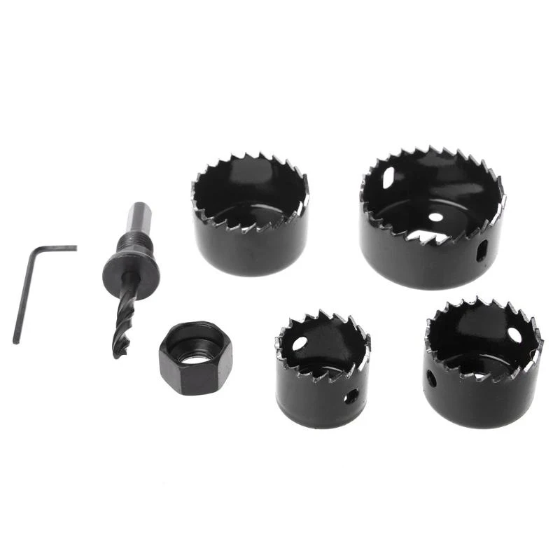 

6Pcs Hole Circular Set Drill Bit Cutting Cutter Round 32mm 38mm 45mm 54mm