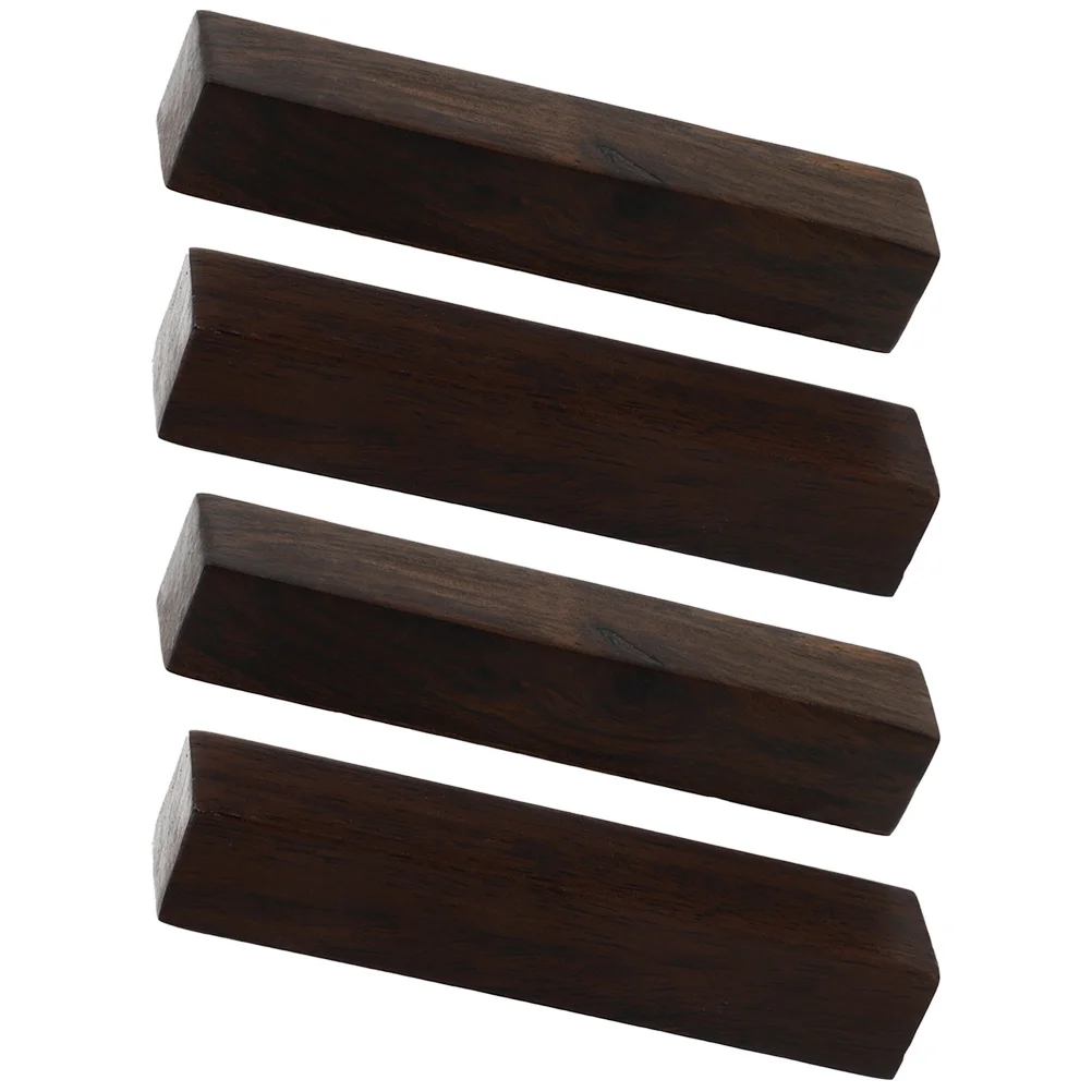 4Pcs Wood Calligraphy Paper Weight Rectangular Smooth Safe Touch Office Study Room Gift Literacy Atmosphere Wooden Paperweight