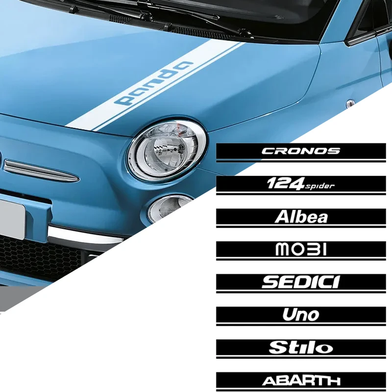 Accesorios para Automóviles, Cubierta para Capó, Adhesivos para Motor para Fiat 124 Spider, MOBI, PUNTO, ABARTH, Albea, CRONOS, DOBLO, DUCATO, Uno, Adhesivos para Capó