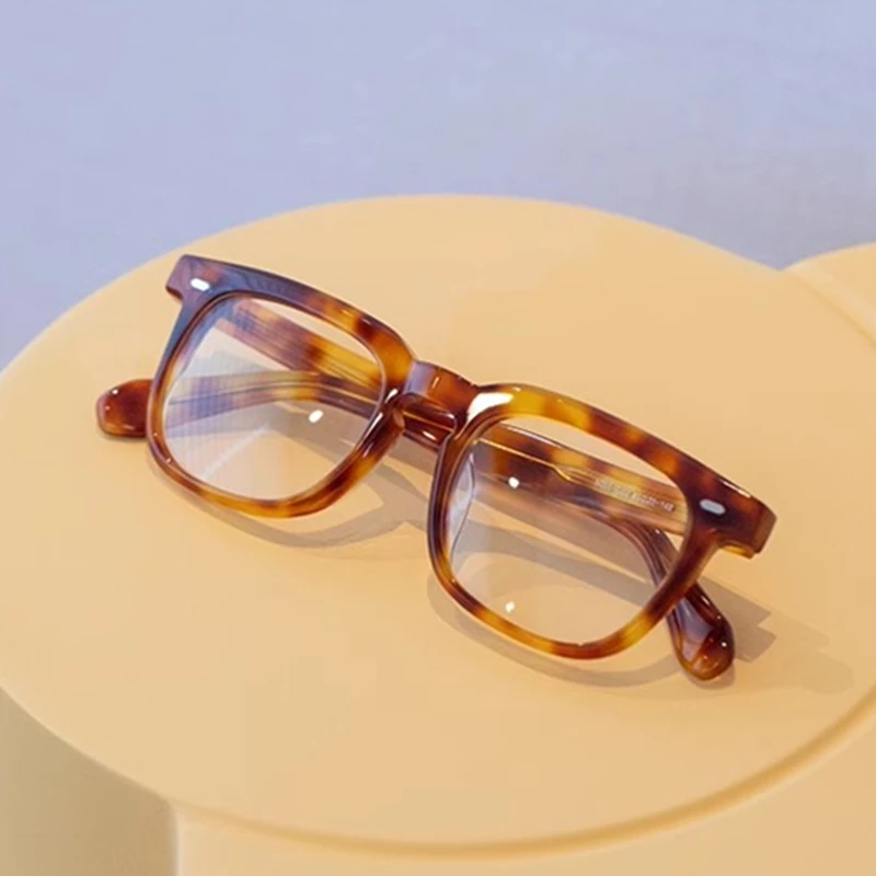

Trendy Square Acetate Prescription Men's Eyewear Optical Myopia Eyeglasses Women Top Quality Blue Light Blocking Glasses Frame