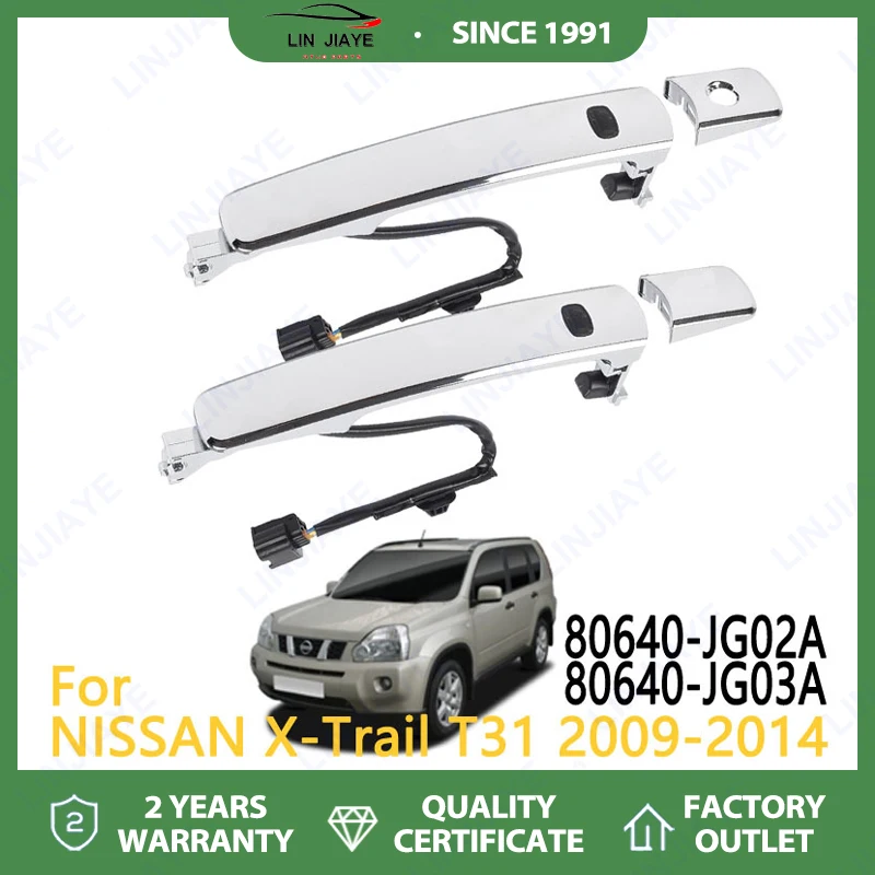 

Для NISSAN XTrail SUV T31 Внешняя дверная ручка автомобиля от года Модель 2006-2014 гг. с OEM-совместимостью 80640 JG03A и 80640 JG02A