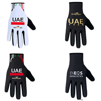UAE Team 2025 Autumn Winter Cycling Gloves Full Finger Men Women Warmth Bike Gloves Running Fitness Gym Riding Bicycle Gloves