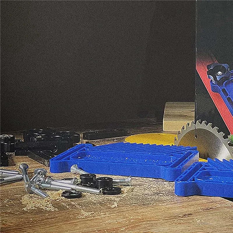 

B03C-2X Upgraded Featherboard Safety Device Stackable Feather Board Fits Most Standard , T-Slots, T-Rails On Table Saws,Blue