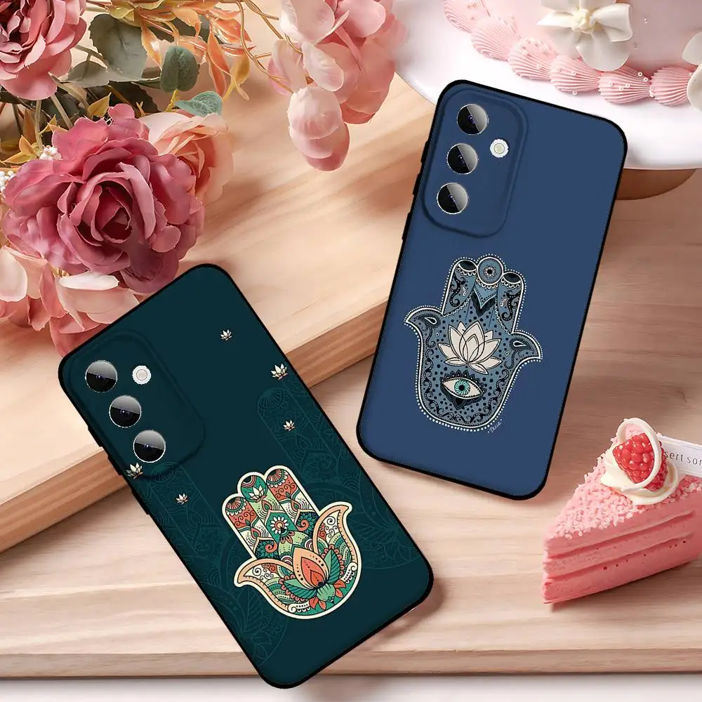 Hamsa Hand Of Fatima Phone Case For Samsung Galaxy S21 S22 S23 S24ULTRA S25ULTRA FE Ultra Plus5G A52S S26 Soft Cover