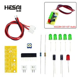 Electronic DIY Kit KA2284 DIY KIT Audio Level Indicator Suite Trousse Parts 5mm RED Green LED Level Indicating 3.5-12V