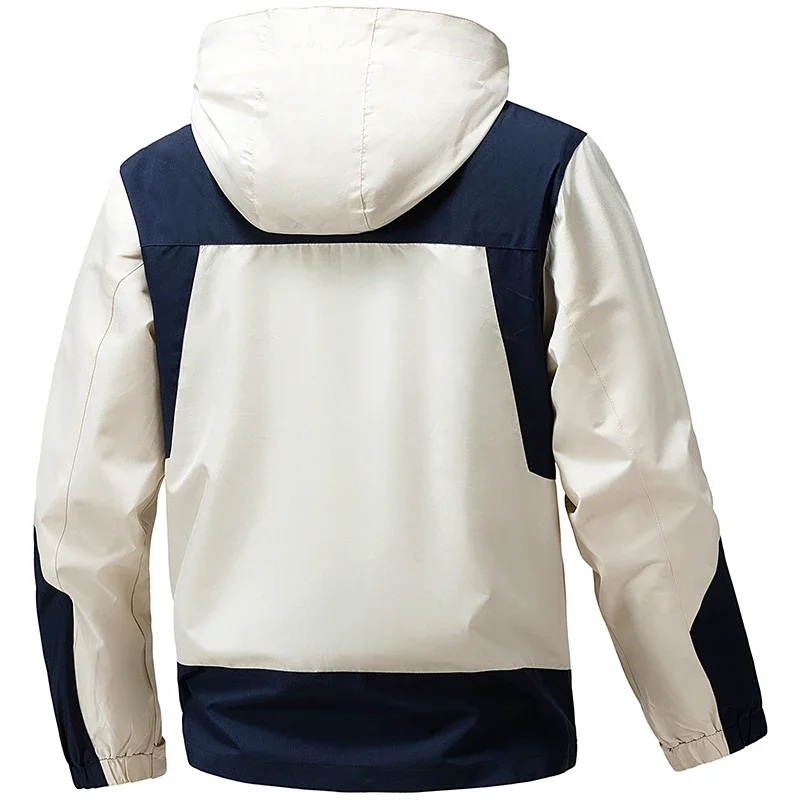 Gorasion Casual Men's Solid Down Jackets Spring Autumn Hooded Windproof Jackets High Quality Coats Work Jackets Detachable Caps