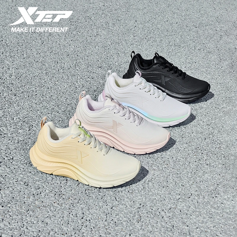 Xtep Qinyue Cotton Shoes for Women Winter Fleece Warm Shock-Absorbing Lightweight Comfortable Sports Sneakers 875418370030