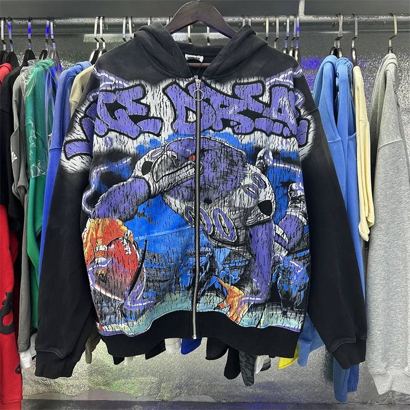 

Худи-кардиган с принтом «Vale High Street»