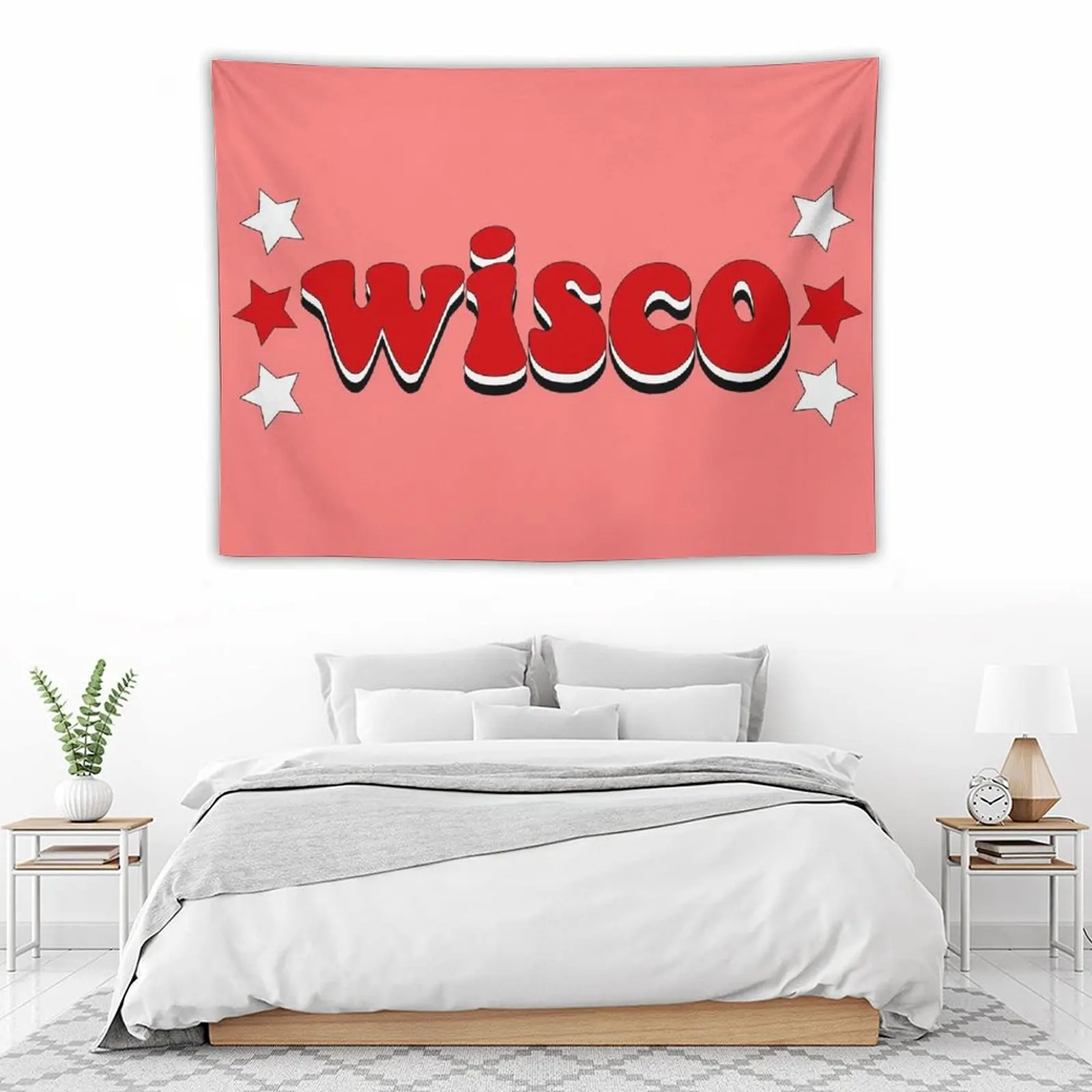 

Wisconsin Stars Tapestry Decoration Aesthetic Christmas Decoration Wall Carpet Tapestry