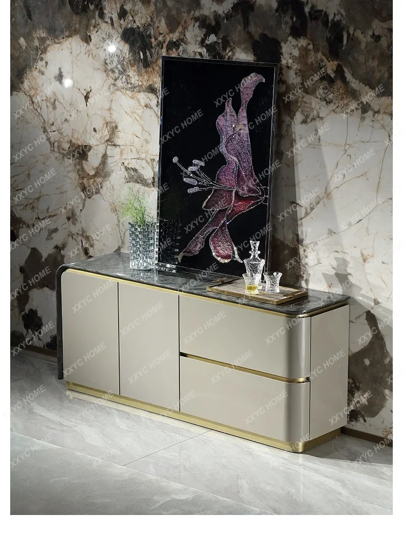 HH Postmodern Light Luxury Dining Side Cabinet Storage Storage Drawer Decoration New Product Entrance Door Facing The Entranc