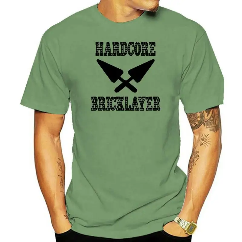 Hardcore Bricklayer Fashion Mens T Shirt Brickie Fathers Day Present Dad Builder 1 Cool Pride T Shirt Men Unisex New