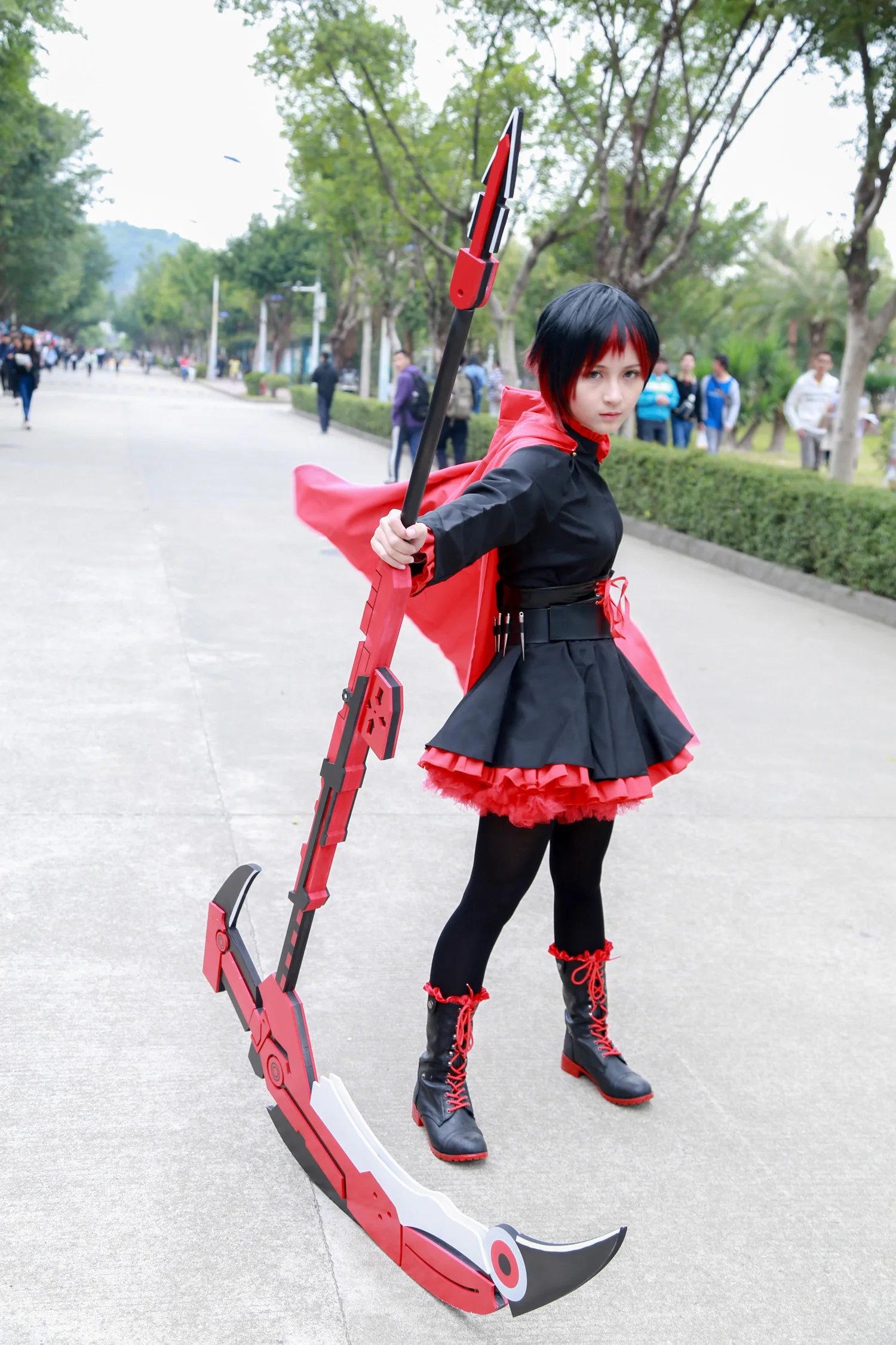 Crescent Rose Scythe Ruby Rose Cosplay Costume Prop