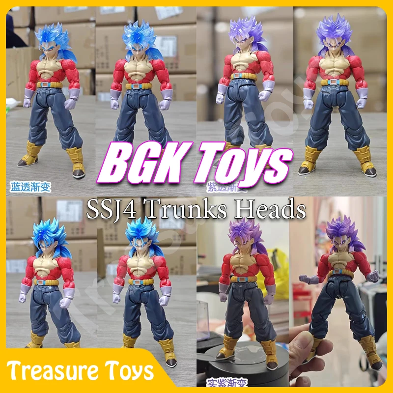 

BGK Toys Trunks Head Sculpt Dragon Ball Super Saiyan 4, стволы, аксессуары для головы, аниме, фигурка, модель, игрушки, подарки