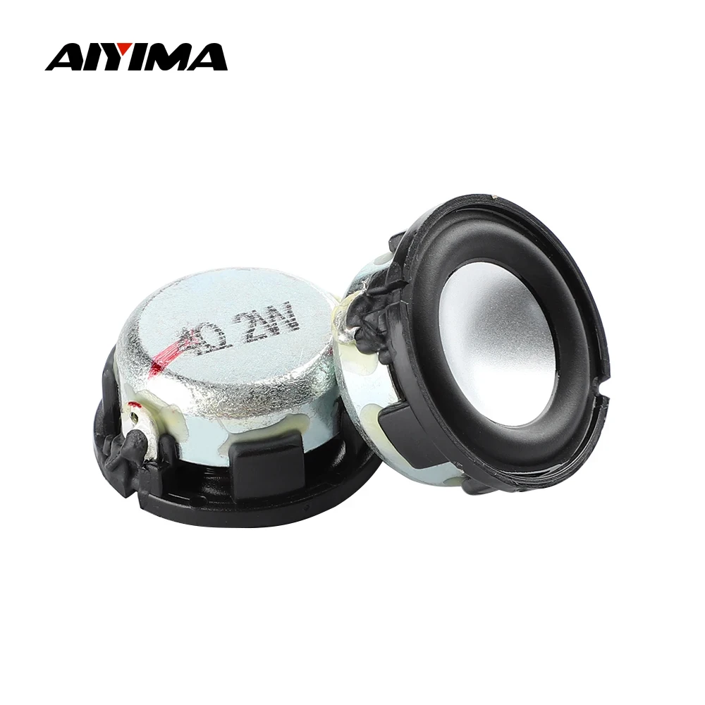 Aiyima 2Pcs 1 Inch Mini Sound Speaker 24Mm 28Mm 4 8 Ohm 2W 3W Volledige range Audio Speaker Neodymium Luidspreker Diy Home Theater