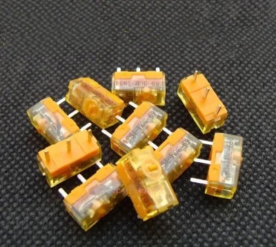 YYT 5PCS Dust-proof gold mouse micro switch gold alloy 60 80 million button accessories e-sports games