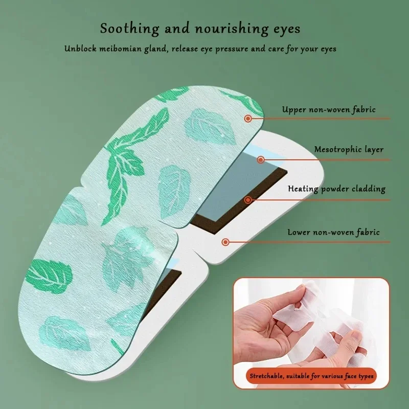 6pcs Steam Eye Mask Disposable Steam Masks Eyepatch Warm Eyeshade Relieve Fatigue Anti Dark Circle Relax Spa Sleep Eye Patches