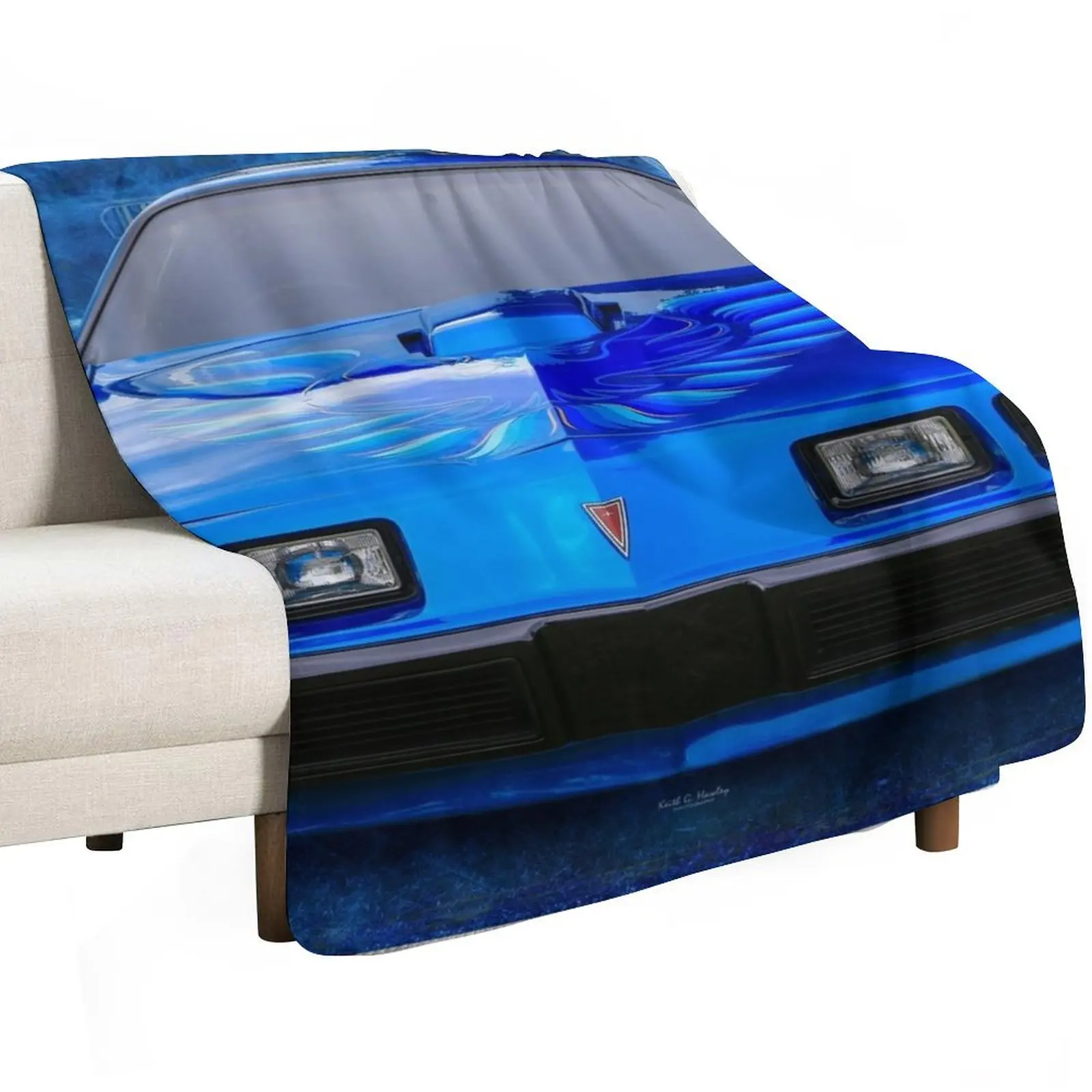 Trans Am in Blue Throw Blanket funny gift Polar anime bed plaid warm winter Thins Blankets