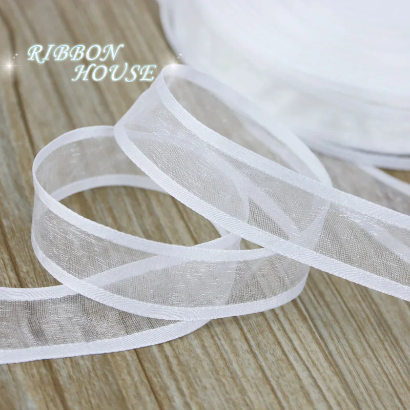 (50 yards/roll)  20mm Organza ribbon Broadside wholesale gift wrapping decoration ribbons