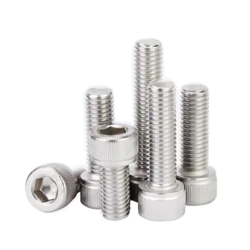 M7 M9 Stainless Steel Allen Bolt Socket Head Cap Screws Fully Threaded Fine Pitch 1mm 1.25mm