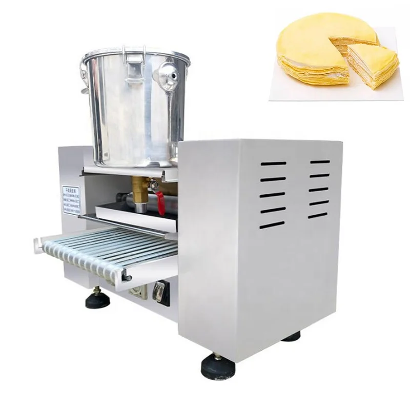 2800W  Crepe Maker 6 8 9 10 Inch Mille Crepe Cake Wrapper Machine For Home Commercial Use