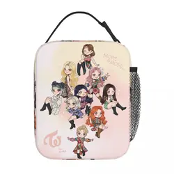 Kpop Singer Twice Girls Thermal Insulated Lunch Bags for Travel Portable Food Bag Thermal Cooler Food Box