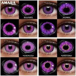 2pcs Color Contact Lenses For Eyes Anime Cosplay Colored Lenses Purple gray red Multicolored Lenses Contact Lens Beauty Makeup