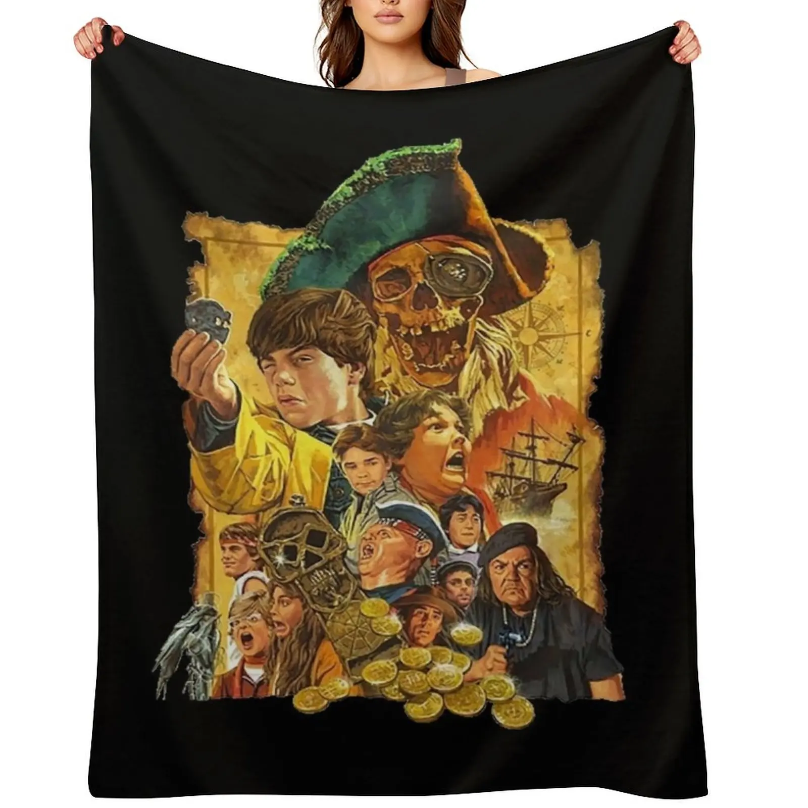 

RARE!! The Goonies Artwork Poster Throw Blanket for winter decorative Luxury Brand Nap Blankets