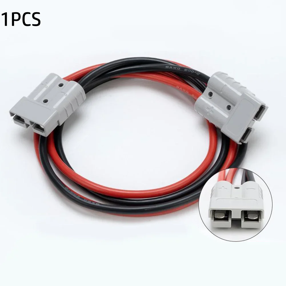 1pc 50A For Anderson Plug Connector Double Y Adapter 4mm Car Cable 4 Square Wires 30cm For Forklifts Stackers Vehicles