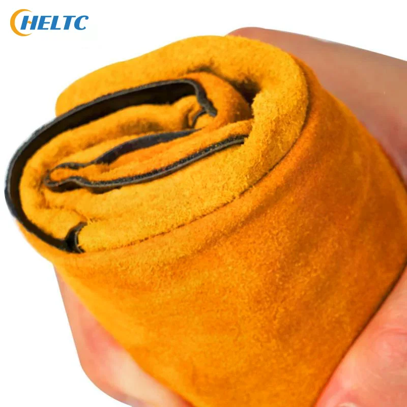 1pc X Welding Gloves Flame-retardant Welding Work Gloves Heat-proof Metal Welding Protector Yellow Gloves Soldering Gloves Tools - view 5