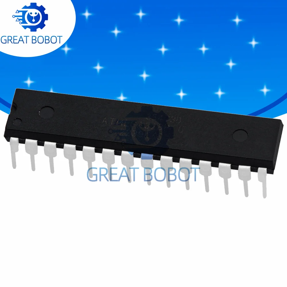 ATMEGA328P-PU ATMEGA328 DIP-28 Microcontroller IC Chip for Arduino Uno DIY Electronic Projects