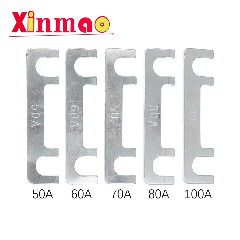 2pcs Flat panel fuses for automobiles, battery fuses, plug-in bolts, fork bolt high current buses, and heavy-duty trucks