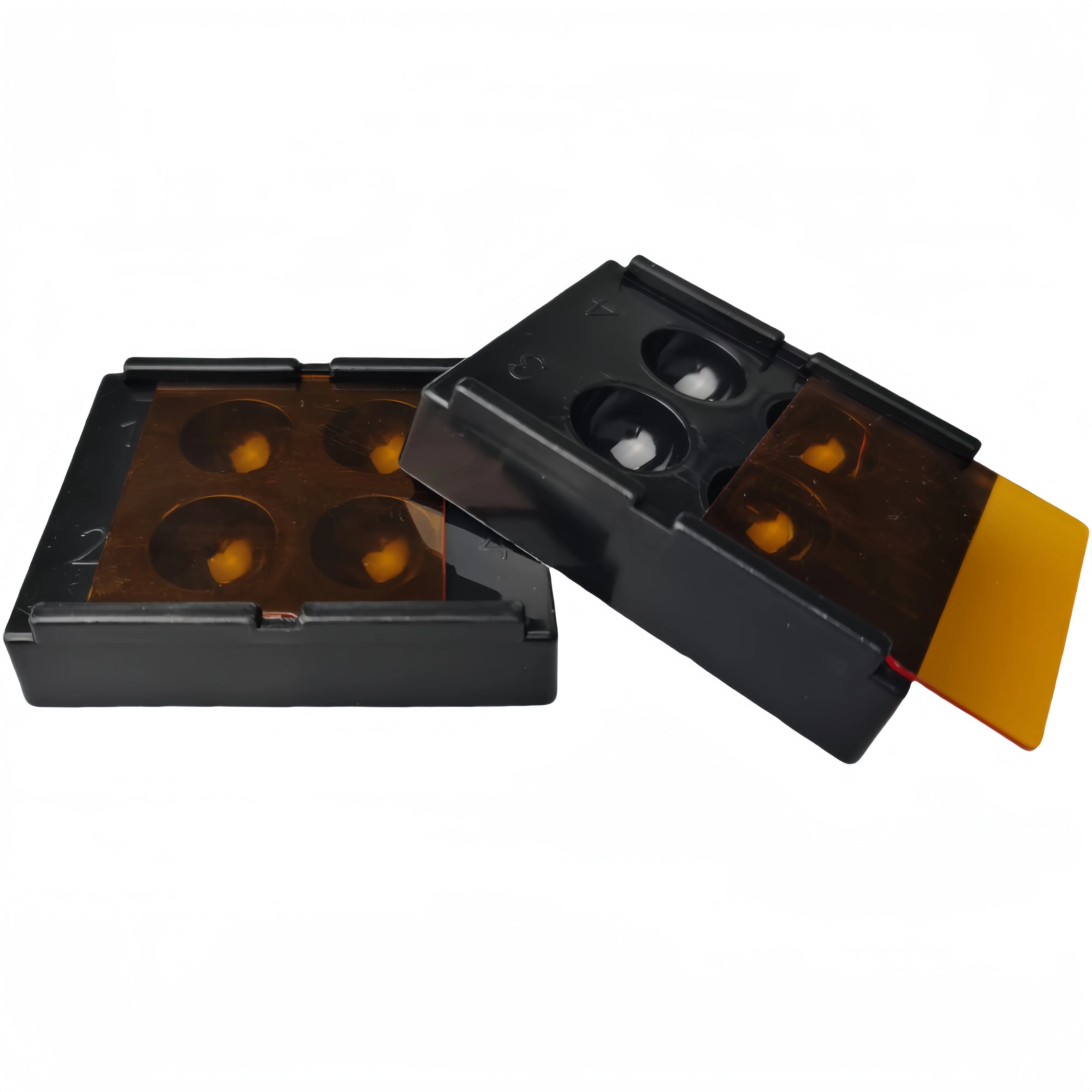 Professional 4-Slots Dental Resin Shade Light Box with Mixing Wells & Light-Proof Storage Case for Composite Curing, Shade Match