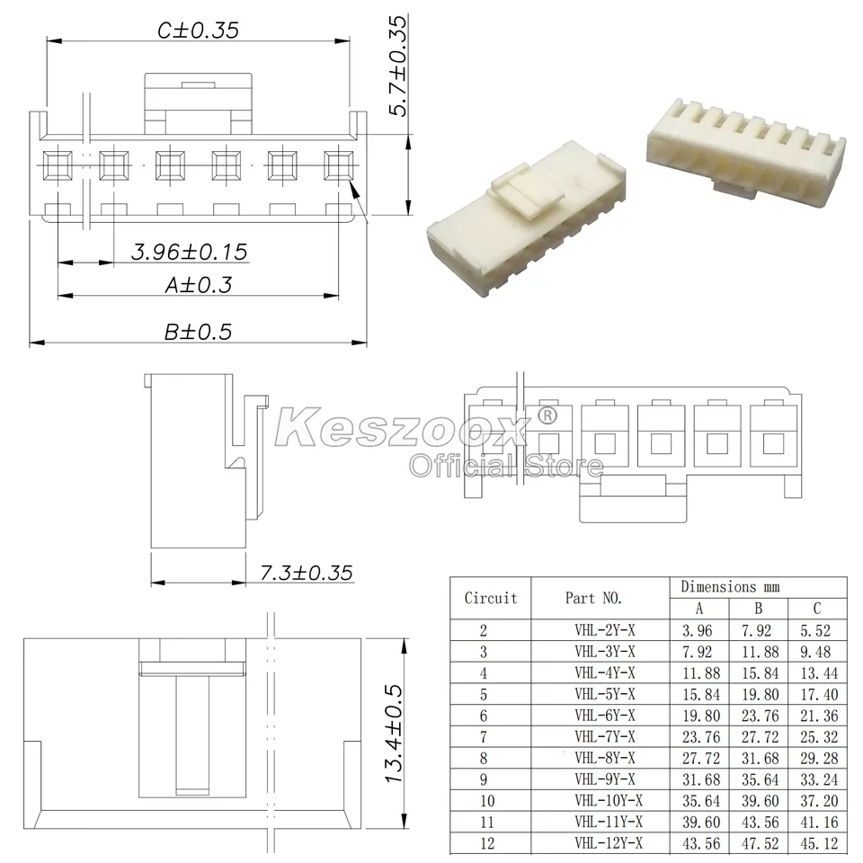 Bordstract VH 3.96 Stecker-Set – 120 Teile, 2P/3P/4P Gehäuse + Stiftbuchsen + Klemmen, ABS, Für Viele Elektronikprojekte