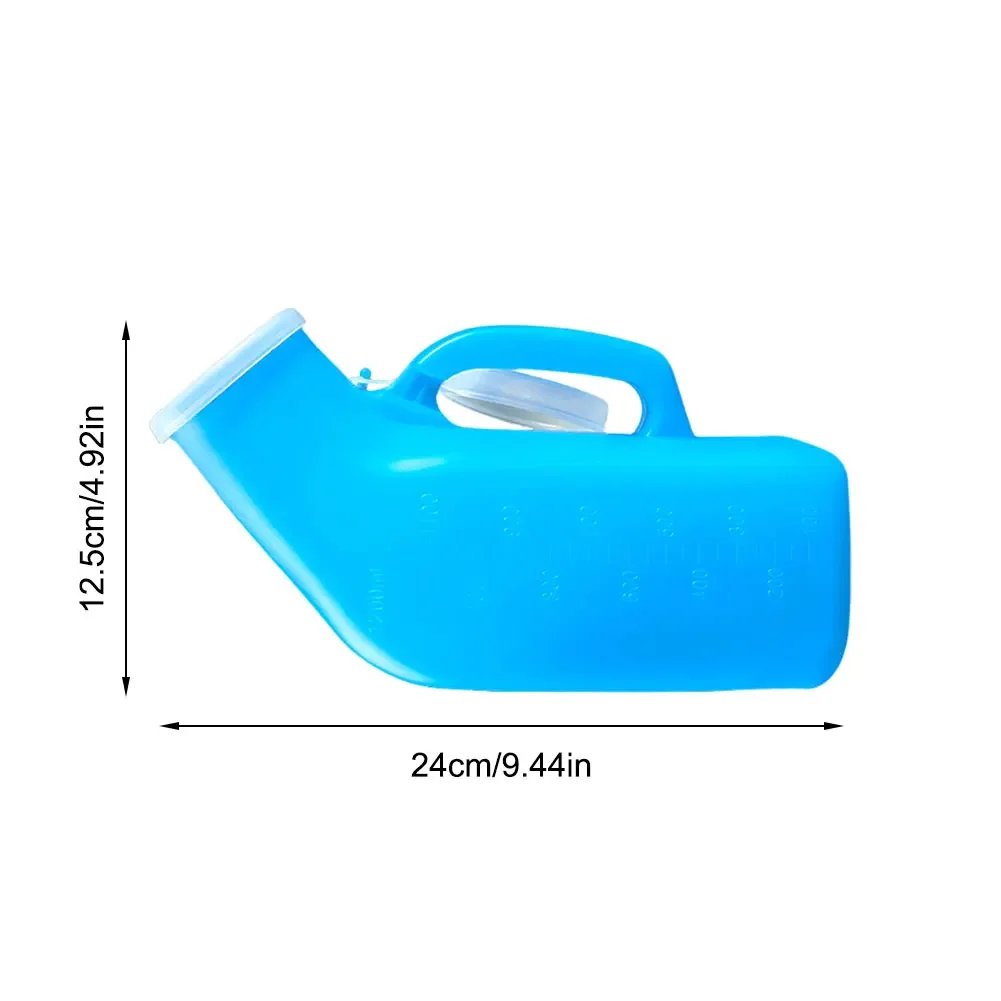 1200ml Urinals for Men Spill Proof Pee Bottle Plastic Portable Urinal with Lid for Car Elderly and Incontinence image 6
