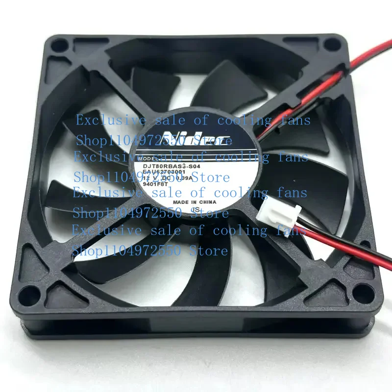 A+для Nidec DJT80RBAS3-S04 DC 12 В 0,09 А 80x80x15 мм 2-проводной охлаждающий вентилятор для сервера
