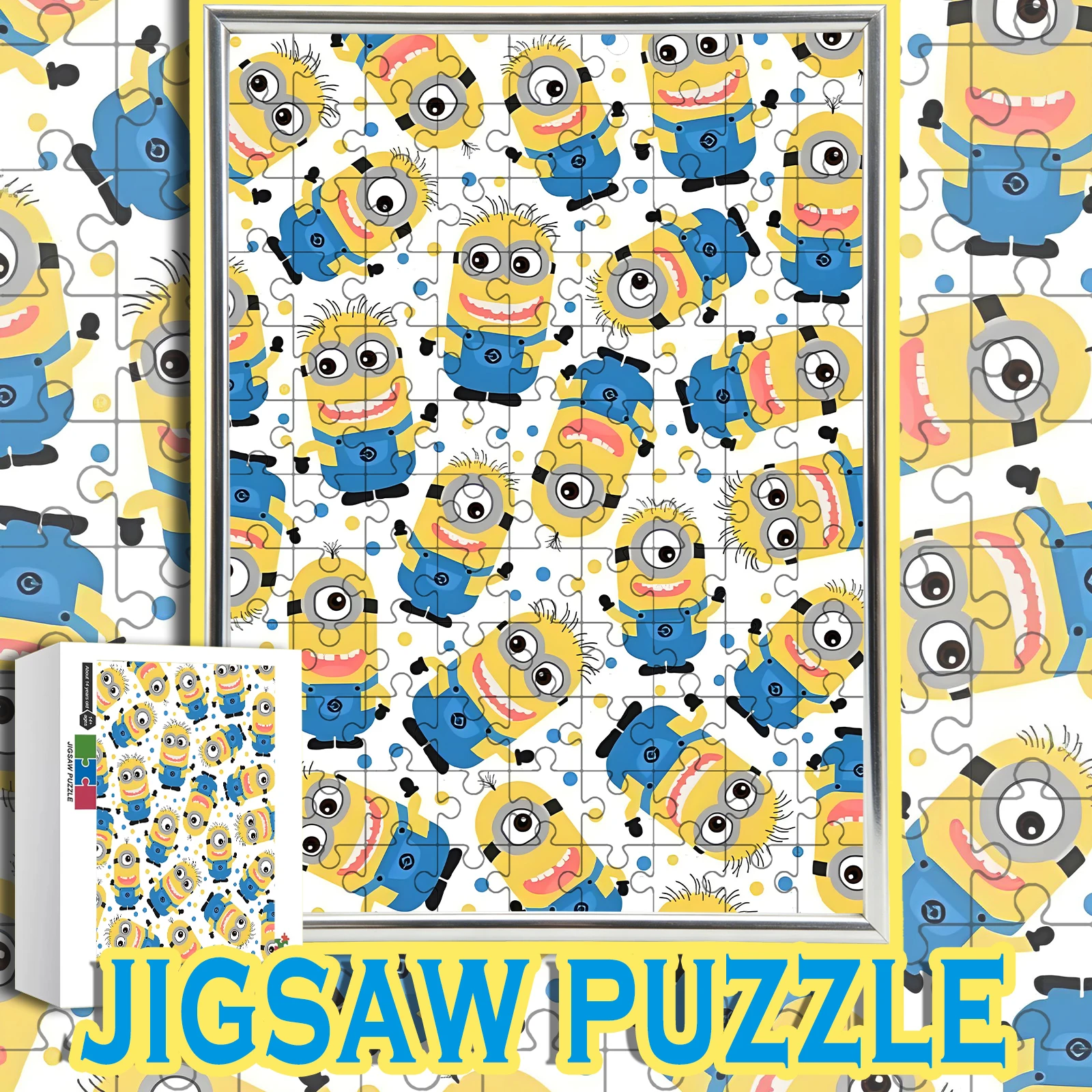 

Деревянный пазл с принтом «Миньоны» (108/200/300/500/1000 элементов) в цветной коробке