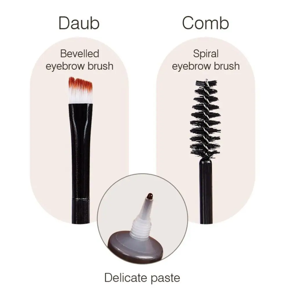 Mascara Dyeing Eyebrows Cream with Eyebrow Brush Dye Eye Brows Gel Eyebrow Tint 3D Liquid Eyebrow Cream Eyebrow Enhancer