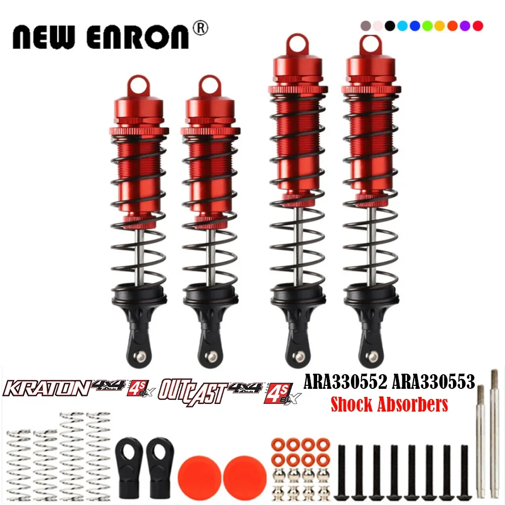 RC Damper Thicken Shock Absorbers Front Rear ARA330552 ARA330553 4Pcs For RC Car Parts 1/10 ARRMA 4S Outcast 1:10 Kraton