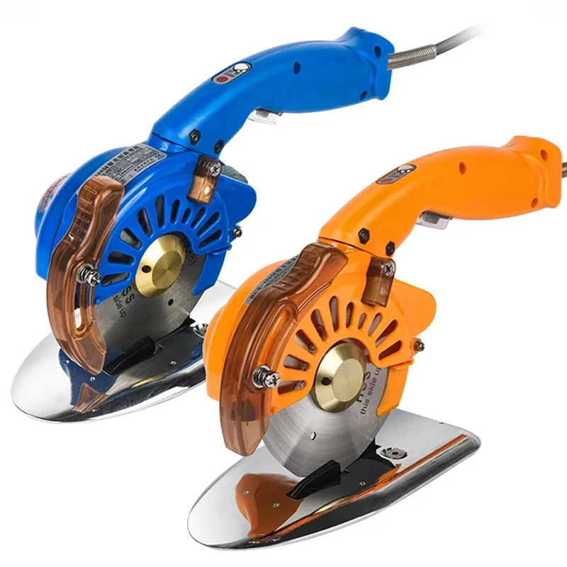 Industrial Electric Scissors Handheld Round Blade Cutting Cloth Machine 110V/220V Silent Electric Round Knife Max Cutting 27mm