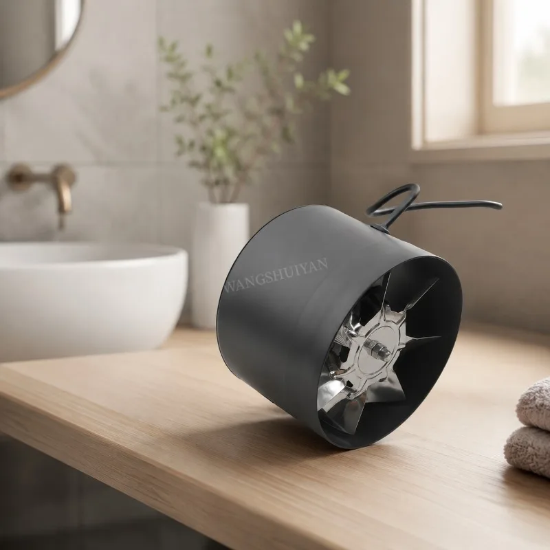 4 Inch Fan Air Ventilator for Home Kitchen Metal Pipe Ventilation Exhaust Fan Mini Extractor Bathroom Toilet Wall Fan Duct Fan
