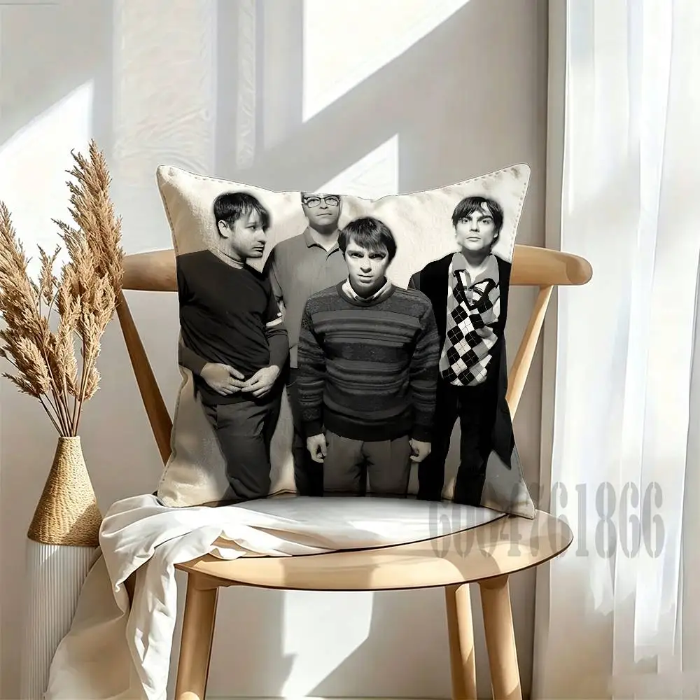 W-Weezer-r Throw Pillow Cover Home Decor Art Design Decor Pillowcase Cushion Cover for Bed Sofa Living Room, Indoor and Outdoor