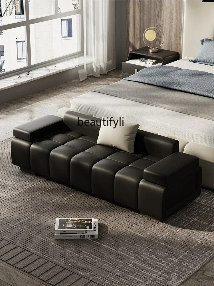 

New Arrivals A44 Italian bedside stool Bedroom Minimalist Modern Bedside Bench Cloakroom Sofa stool S51