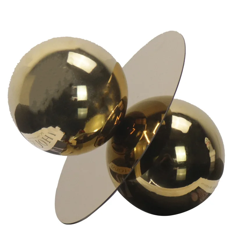 

Stainless Steel Golden Ball Abstract Crafts Desk Decoration Sphericity Geometric Artwork Ornaments Room Aesthetics Decor